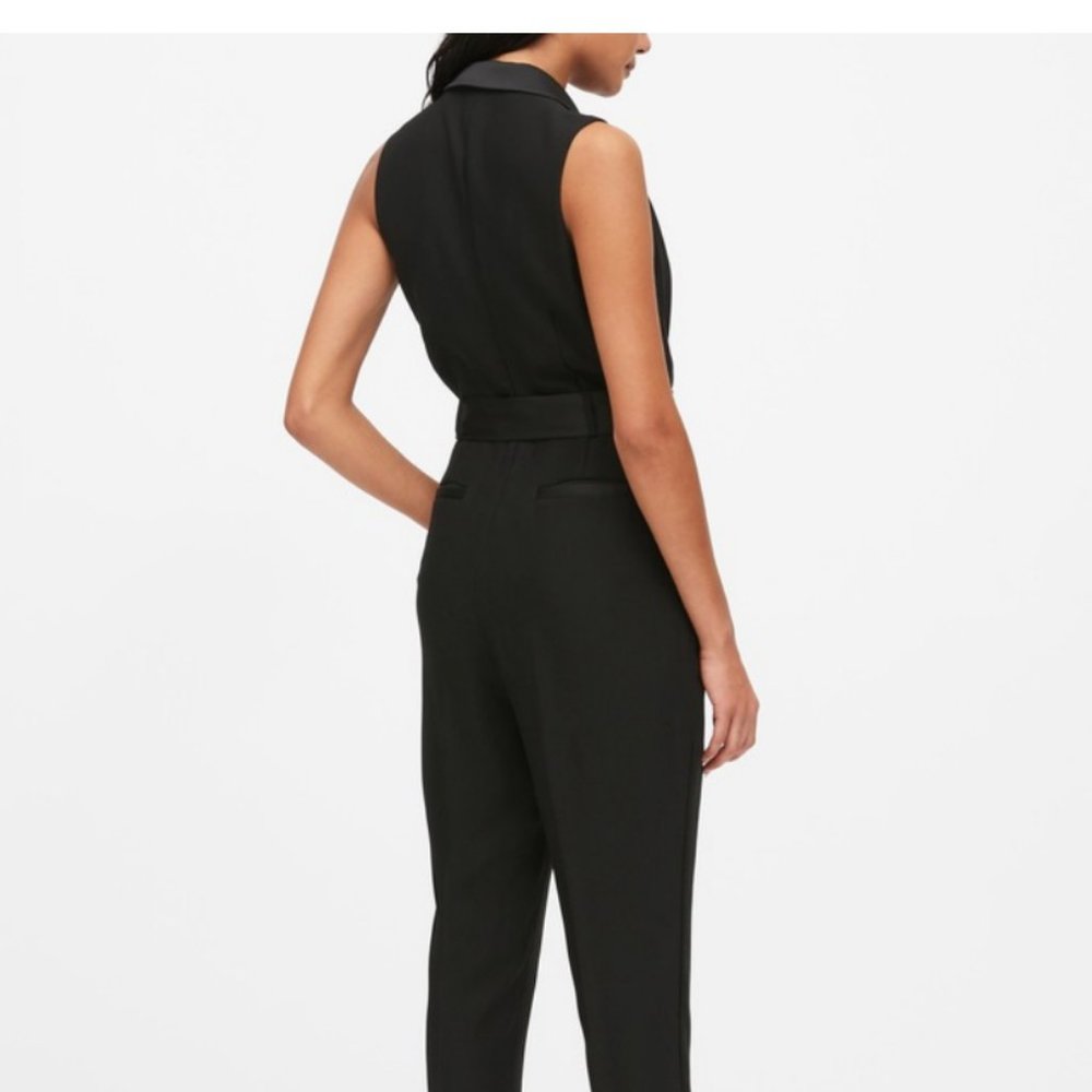 NWT Banana Republic Tuxedo Jumpsuit  4P - Picture 2 of 10